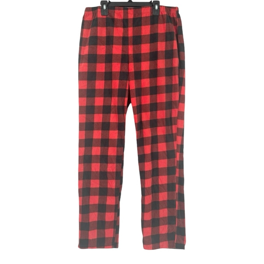Wondershop Men’s Holiday Buffalo Check Plaid Fleece Pajama/Lounge Pants Size M